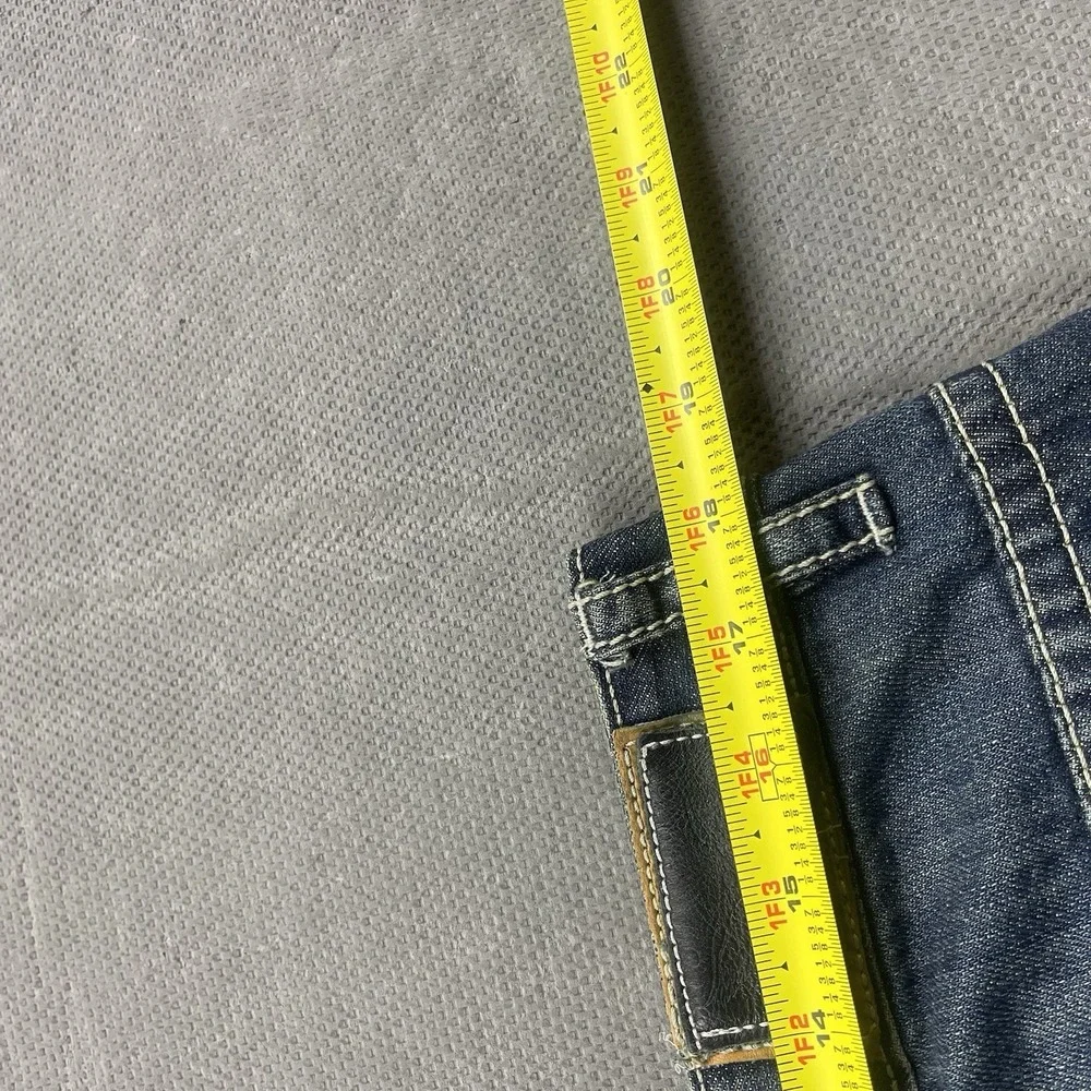 VTG Robins‎ Jean Mens 36x31 Rivet Wing Pockets Blue Faded Baggy Leg Jeans Denim